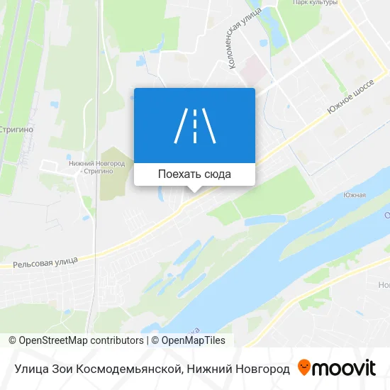 Карта Улица Зои Космодемьянской