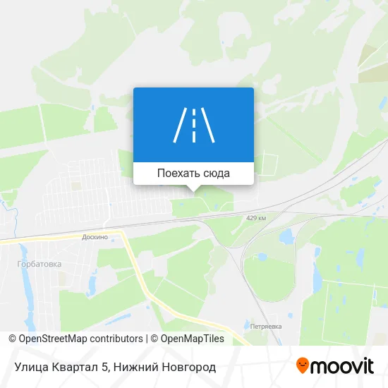 Карта Улица Квартал 5
