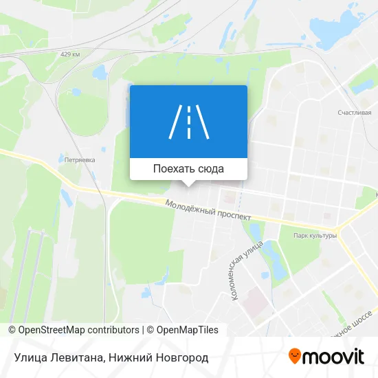 Карта Улица Левитана