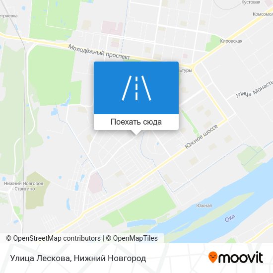 Карта Улица Лескова