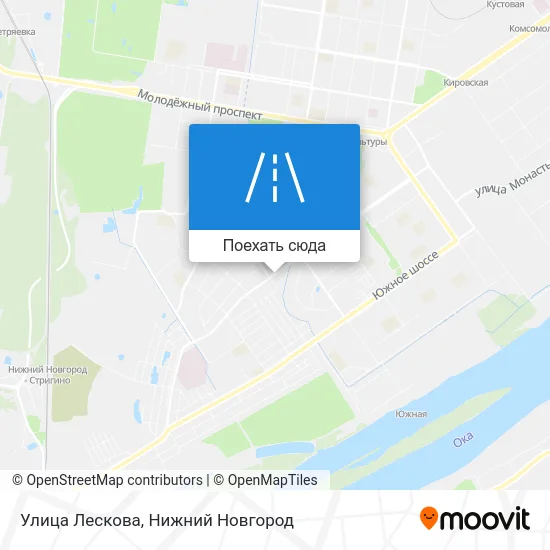 Карта Улица Лескова