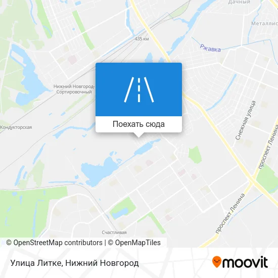 Карта Улица Литке