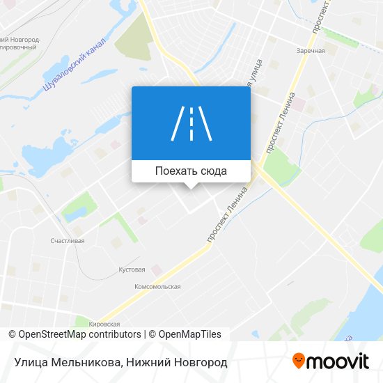 Карта Улица Мельникова