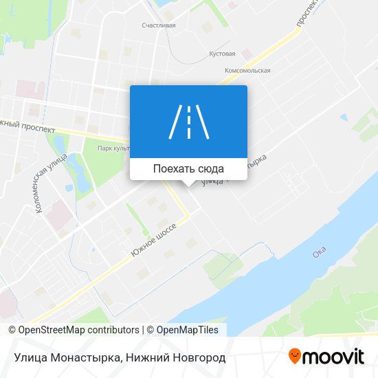 Карта Улица Монастырка