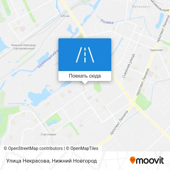 Карта Улица Некрасова