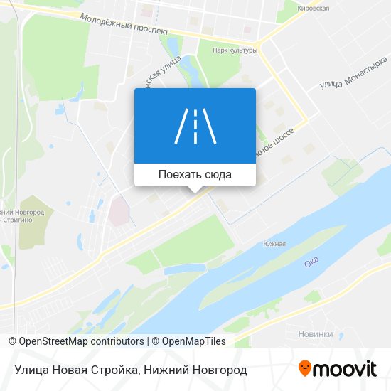 Карта Улица Новая Стройка