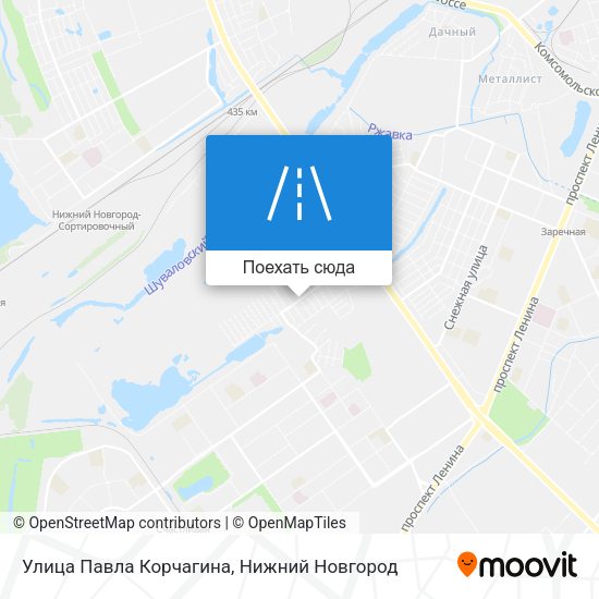 Карта Улица Павла Корчагина
