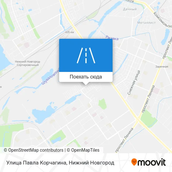 Карта Улица Павла Корчагина