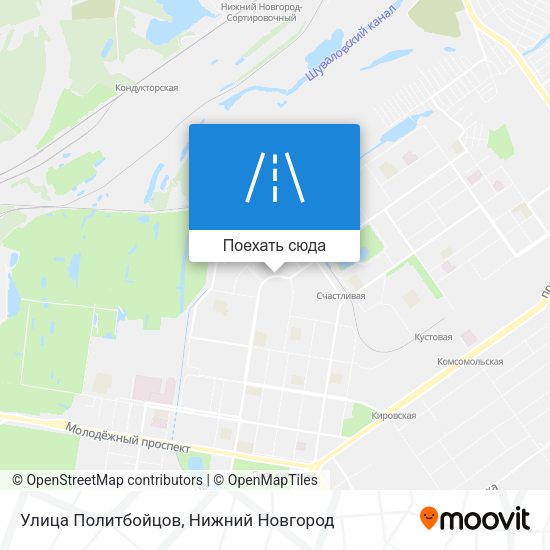 Карта Улица Политбойцов
