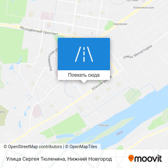 Карта Улица Сергея Тюленина