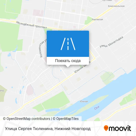 Карта Улица Сергея Тюленина