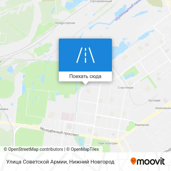 Карта Улица Советской Армии