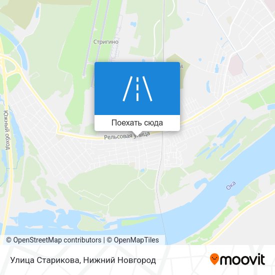 Карта Улица Старикова