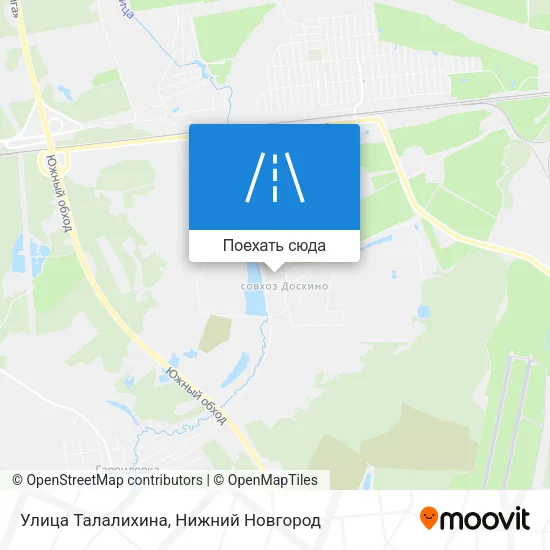 Карта Улица Талалихина