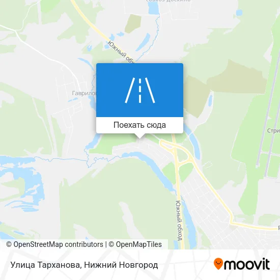 Карта Улица Тарханова