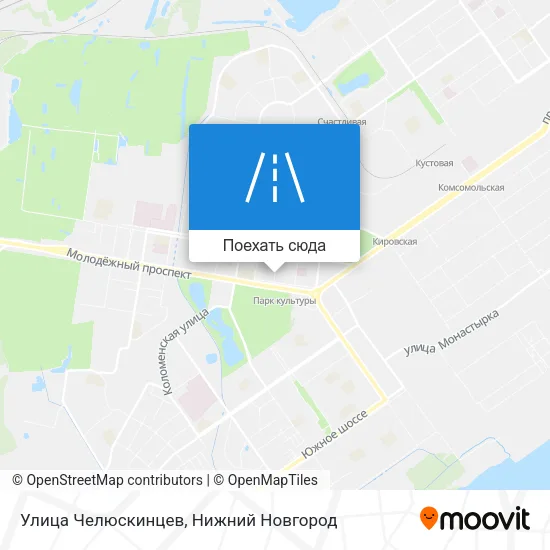 Карта Улица Челюскинцев