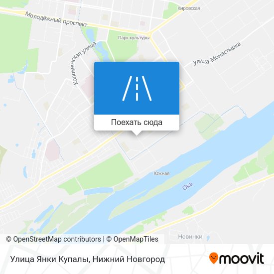 Карта Улица Янки Купалы