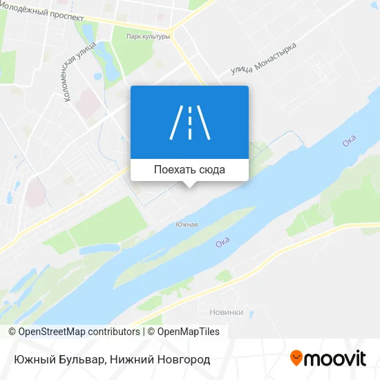 Карта Южный Бульвар
