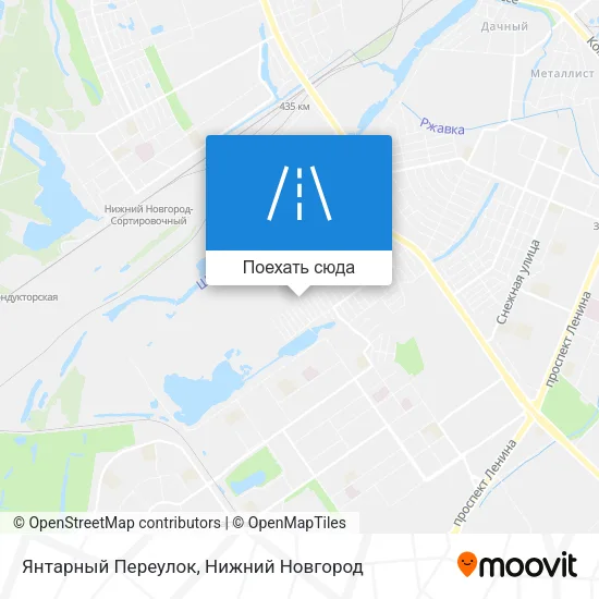 Карта Янтарный Переулок