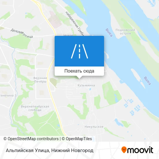 Карта Альпийская Улица