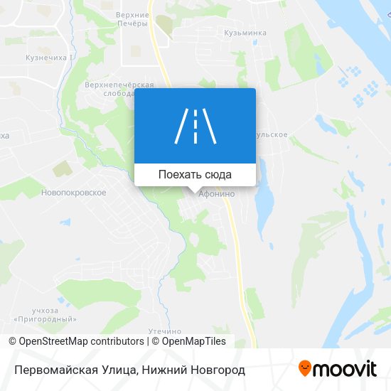Карта Первомайская Улица