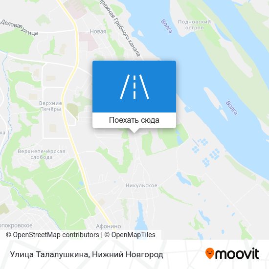 Карта Улица Талалушкина