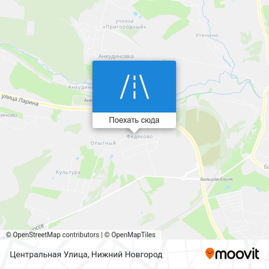 Карта Центральная Улица