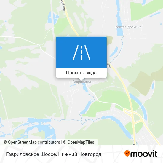 Карта Гавриловское Шоссе