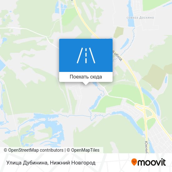 Карта Улица Дубинина