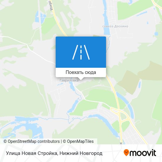 Карта Улица Новая Стройка