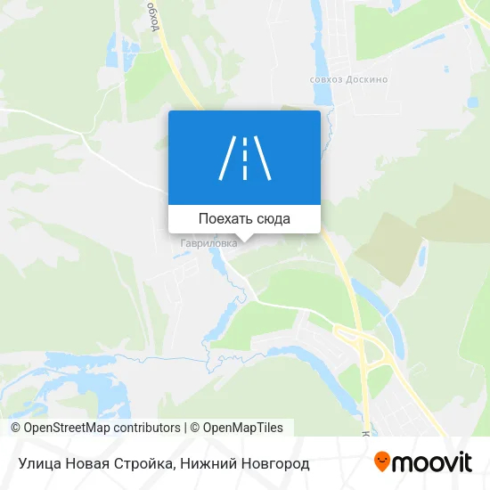 Карта Улица Новая Стройка
