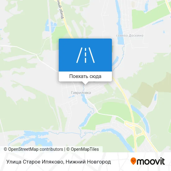 Карта Улица Старое Ипяково