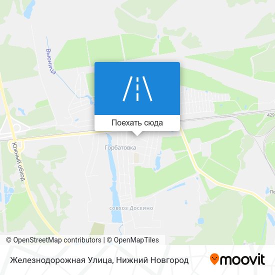Карта Железнодорожная Улица