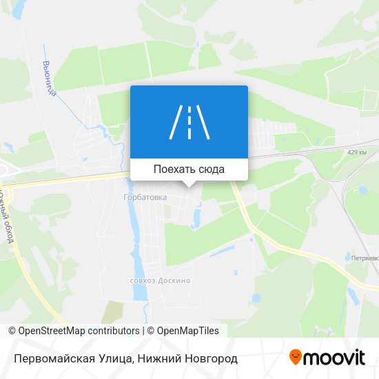 Карта Первомайская Улица
