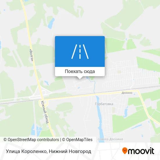 Карта Улица Короленко