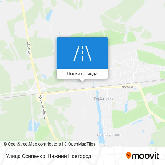 Карта Улица Осипенко