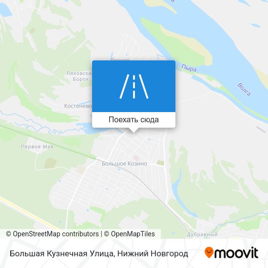 Карта Большая Кузнечная Улица