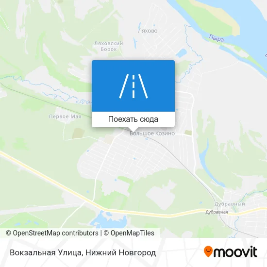 Карта Вокзальная Улица