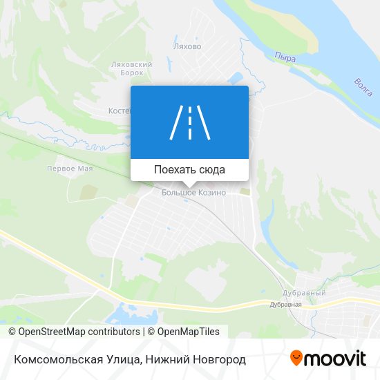 Карта Комсомольская Улица