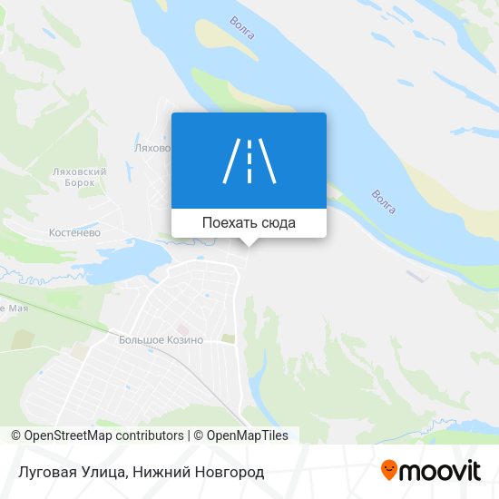 Карта Луговая Улица