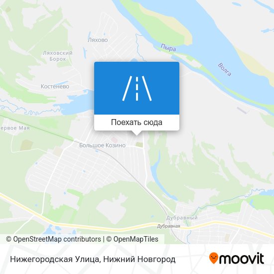 Карта Нижегородская Улица