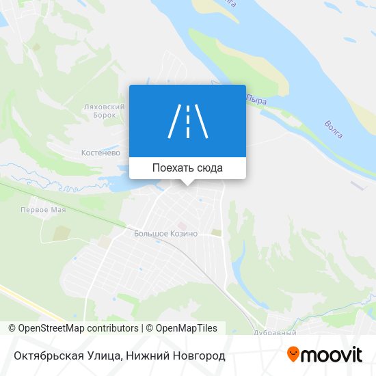 Карта Октябрьская Улица