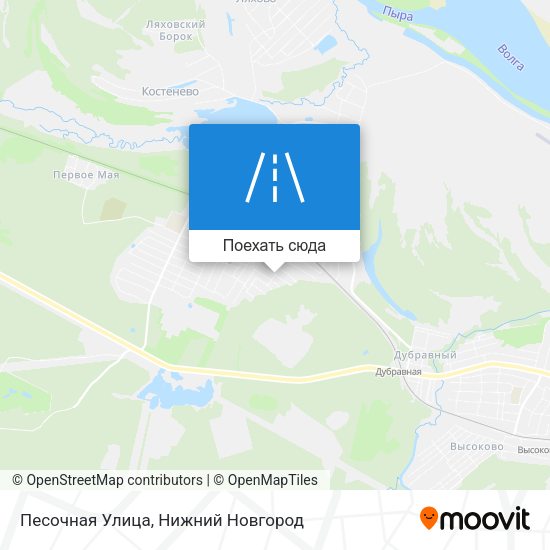 Карта Песочная Улица