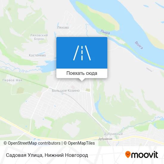 Карта Садовая Улица