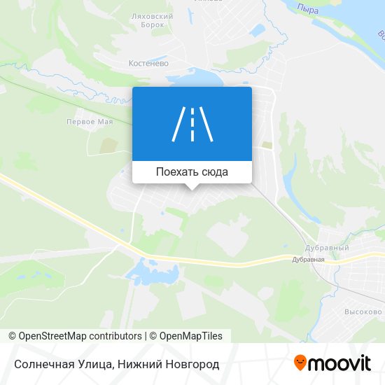 Карта Солнечная Улица