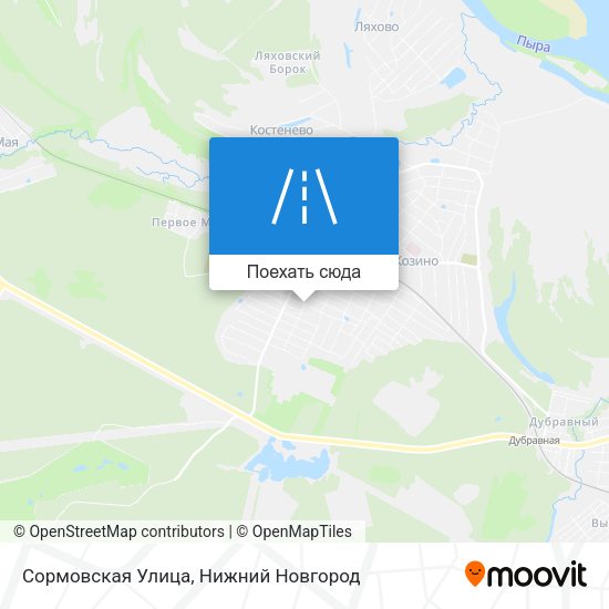 Карта Сормовская Улица