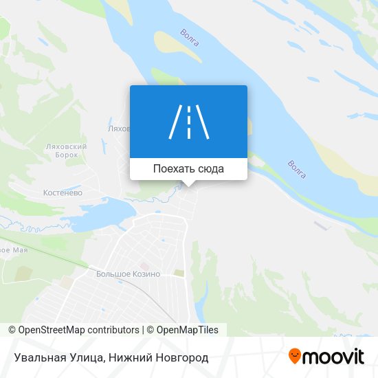 Карта Увальная Улица
