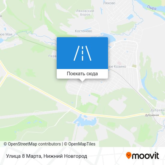 Карта Улица 8 Марта