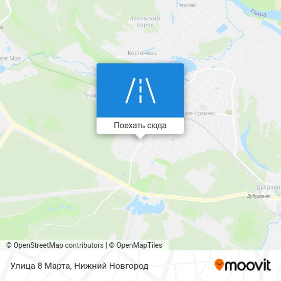 Карта Улица 8 Марта