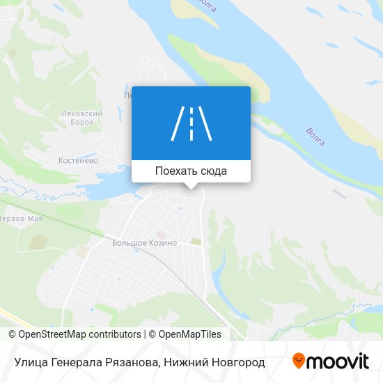 Карта Улица Генерала Рязанова